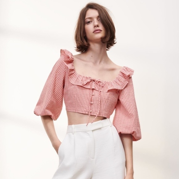 Zara Tops - New ZARA striped top size large